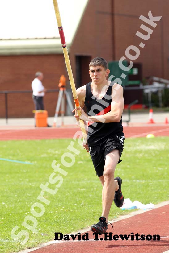 Harry Coppell, under-17s pole vault, Northern under-15/17/20s.